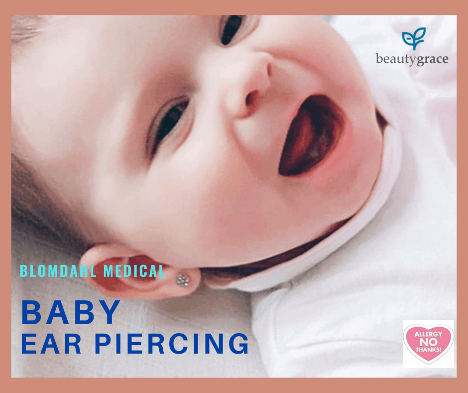 Baby ear piercing